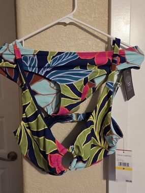 Vince Camuto Swimwear Tag - Multicolor Tropical Accent